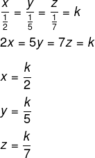 Resolução de questão para descobrir como dividir uma herança de forma inversamente proporcional aos números 2, 5 e 7.