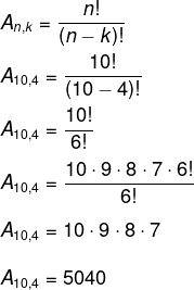 Resolução de exercícios sobre o número de senhas distintas que pode ser criada por meio de arranjo simples.