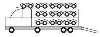  Ilustração de caminhão-cegonha