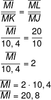 Cálculo do valor do segmento MI
