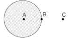 Representação de uma esfera metálica maciça carregada eletricamente com carga positiva.