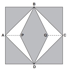 Representação de um vitral formado por quadrados