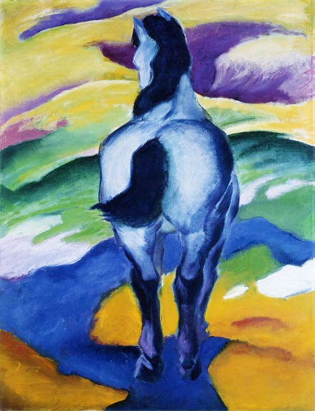 Franz Marc, Cavalo azul II, 1911.