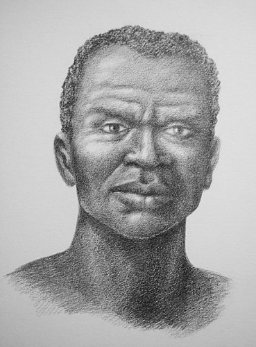 Retrato de Zumbi dos Palmares em referência ao Dia da Consciência Negra.