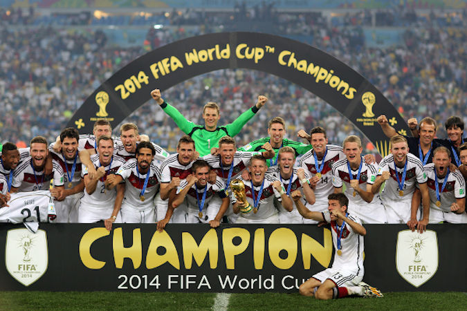 A Alemanha venceu a Argentina por 1x0 no Maracanã e conquistou a Copa do Mundo de 2014.[3]
