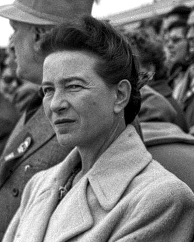 Simone de Beauvoir, uma das principais teóricas feministas do século XX.