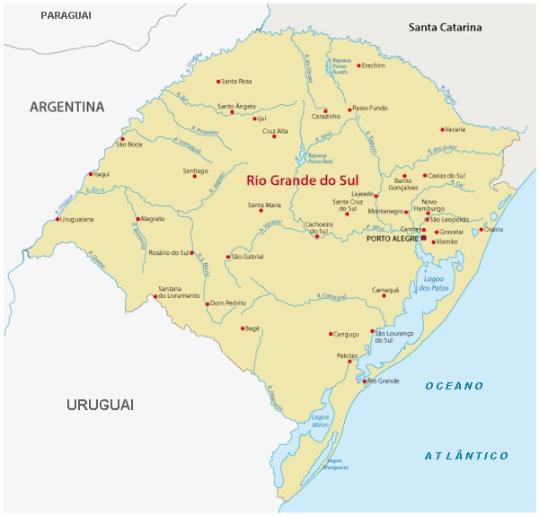 Rio Grande Do Sul Dados Gerais Capital Mapa Mundo Educacao
