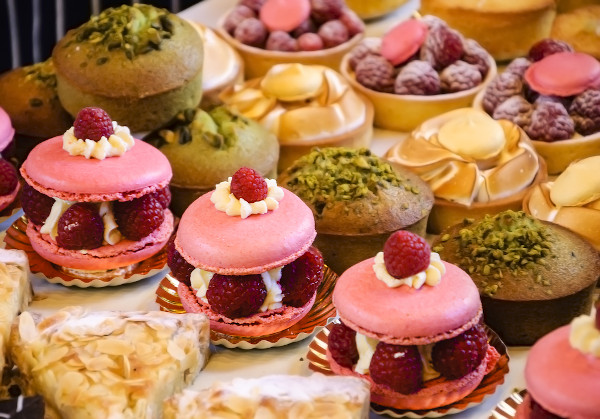 A pâtisserie é uma das especialidades da culinária francesa.