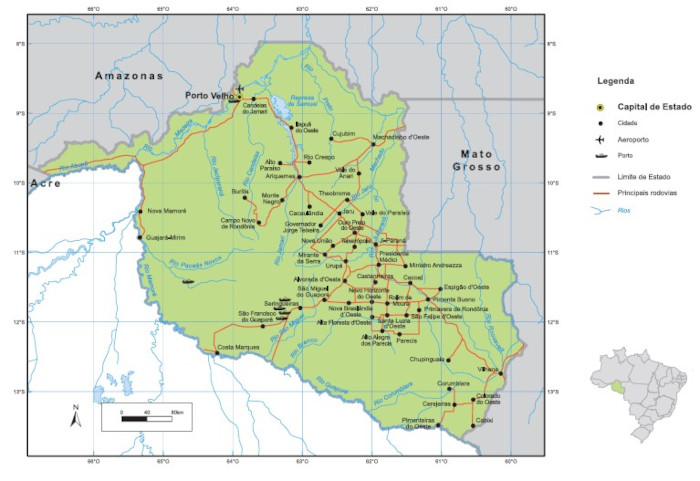 Rondônia: mapa, capital, bandeira, cultura - PrePara ENEM