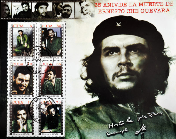 Foto de recordação dos 35 anos da morte de Che Guevara, principal líder da Revolução Cubana.