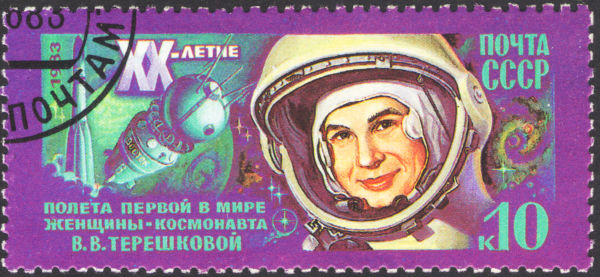 Valentina Tereshkova foi a primeira mulher da história a ir ao espaço, realizando sua missão em 1963.[1]