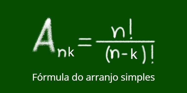 Fórmula do arranjo simples.