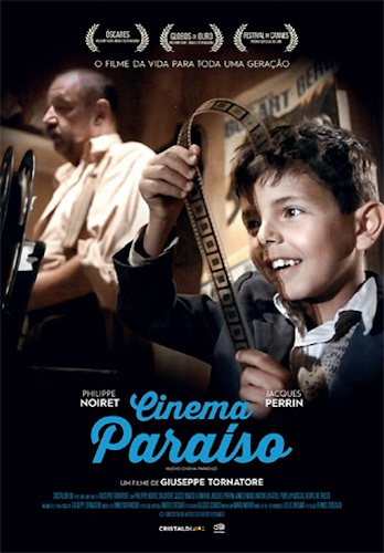 Cartaz do filme “Cinema Paraíso”.