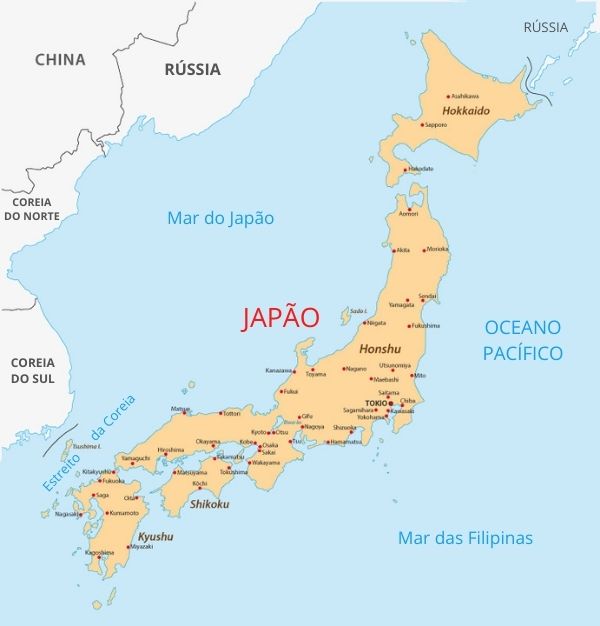 Mapa do Japão