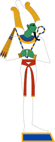Representação hieroglífica do deus Osíris