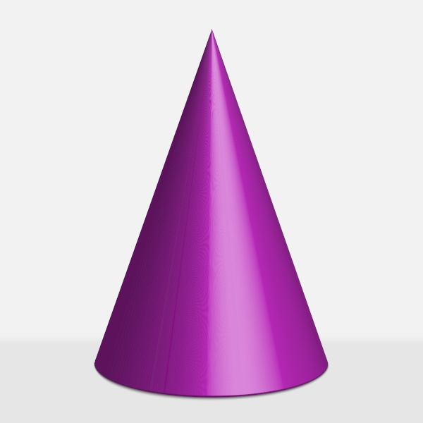 O cone é um sólido geométrico.