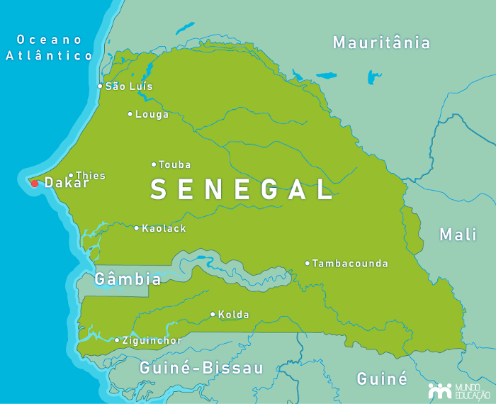 Mapa de Senegal