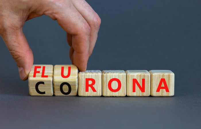 Flurona é um termo criado a partir da junção dos termos “flu”, que significa gripe em inglês, e  “rona”, que faz referência ao coronavírus.