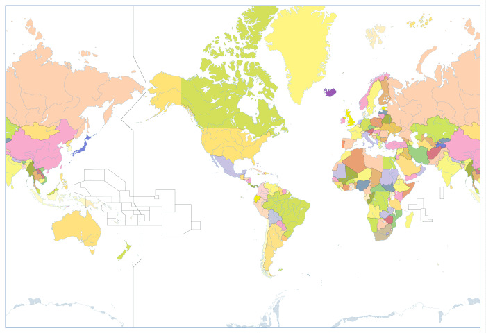  Mapa da Linha Internacional da Data