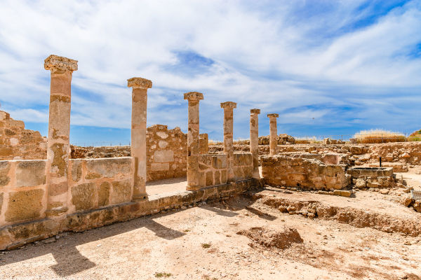 Ruínas da cidade de Pafos, no Chipre