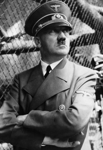 Retrato de Adolf Hitler.