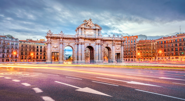 Porta de Alcalá, Espanha.