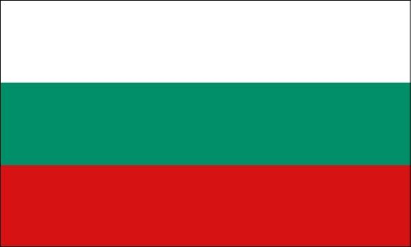 Bandeira da Bulgária.