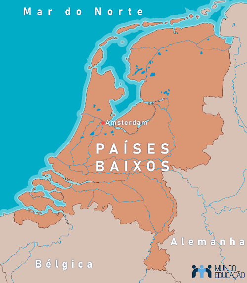 Mapa dos Países Baixos