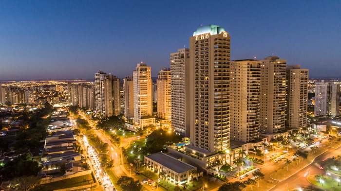 Vista da cidade de Ribeirão Preto, São Paulo.