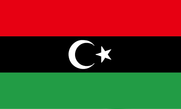 Bandeira da Líbia.