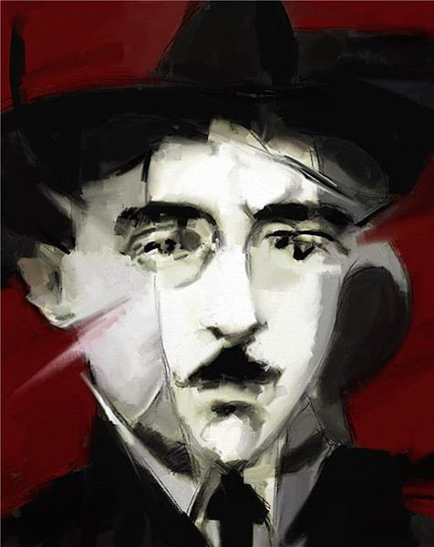 Fernando Pessoa, em pintura de Bottelho (1964-2014).