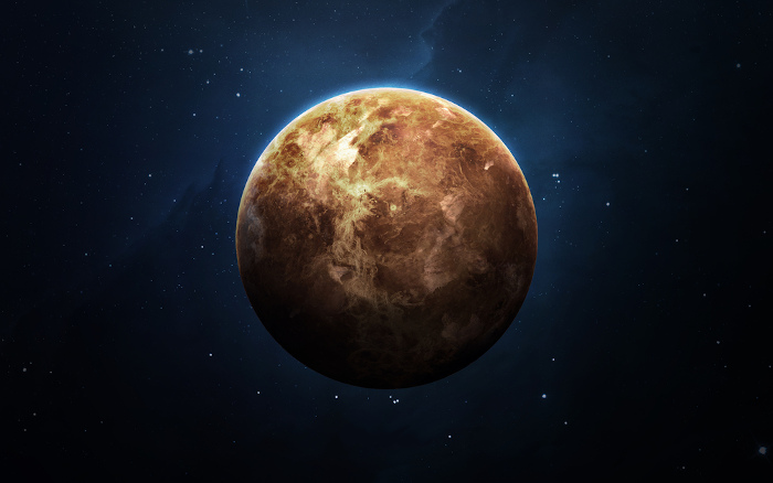 Representação do planeta Vênus.