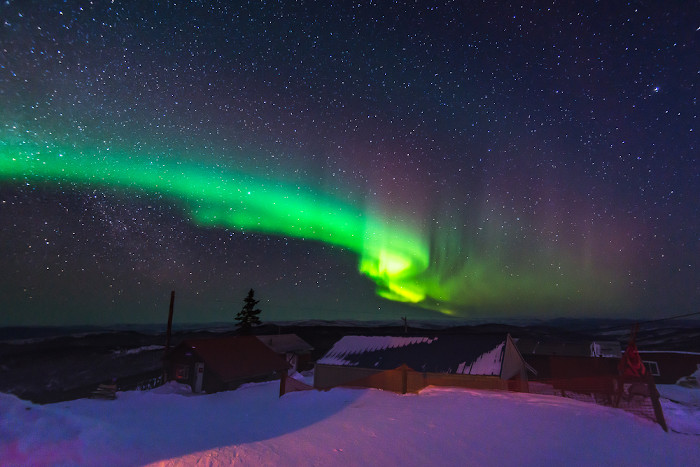 aurora boreal no brasil, hemisfério sul