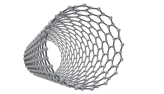  Estrutura cilíndrica de um nanotubo de carbono