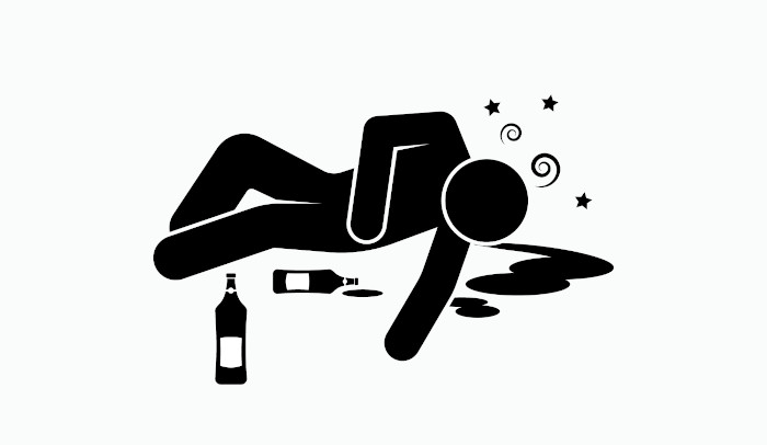 Ícone ilustra pessoa alcoolizada