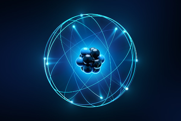 Representação de um átomo.