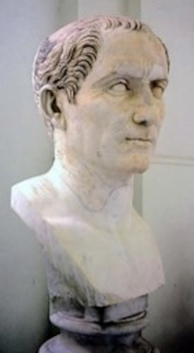 Busto de Júlio César, em Nápoles, Itália.