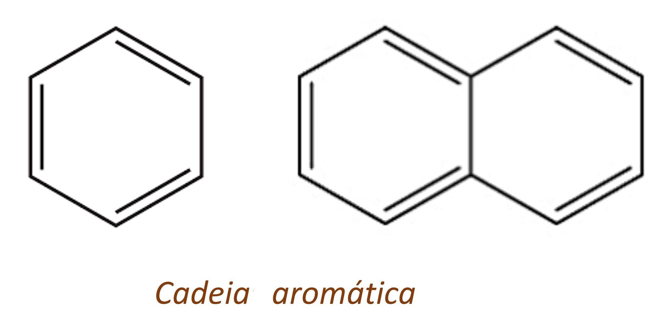 Cadeias carbônicas aromáticas, que apresentam anel aromático.