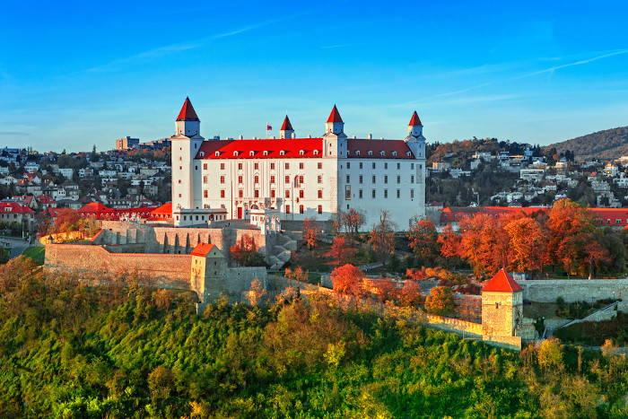 Castelo de Bratislava, na Eslováquia.