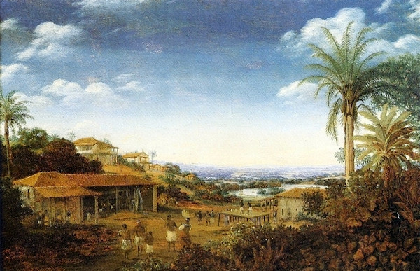 Engenho em Pernambuco, durante o período colonial.