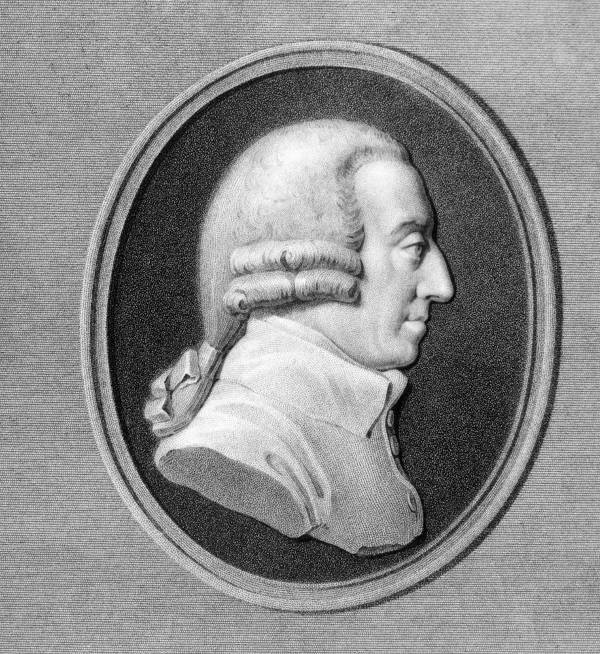 Adam Smith, um dos principais defensores do liberalismo econômico.