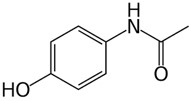Estrutura química do paracetamol