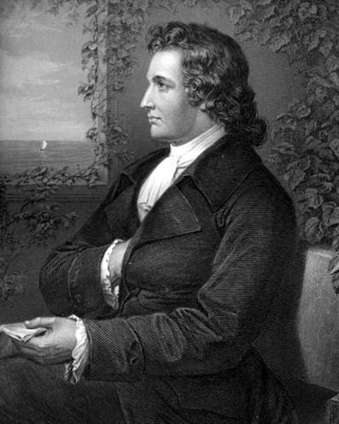 Retrato de Johann Wolfgang von Goethe, feito por Georg Melchior Kraus.