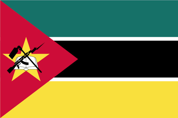 Bandeira do Moçambique.