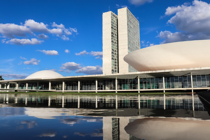 Vista do Congresso Nacional, em Brasília, como representação do conceito de Estado.