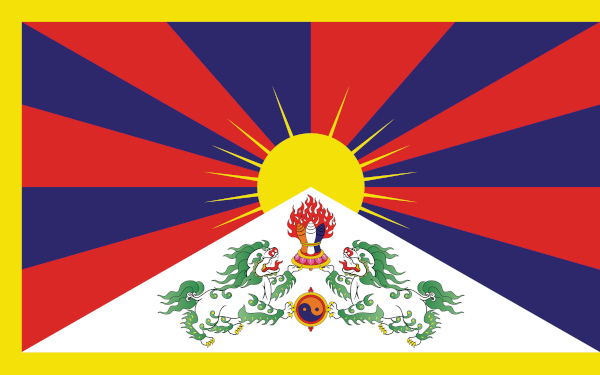 Bandeira do Tibete.