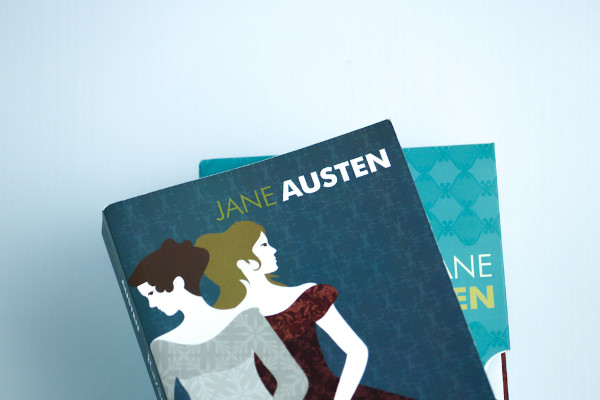 Capa de livro de Jane Austen.