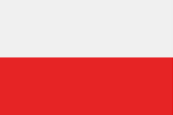 Bandeira da Polônia.
