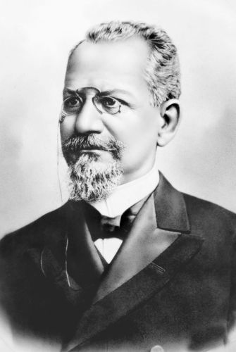 Retrato de Rodrigues Alves, presidente do Brasil quando ocorreu a Revolta da Vacina.