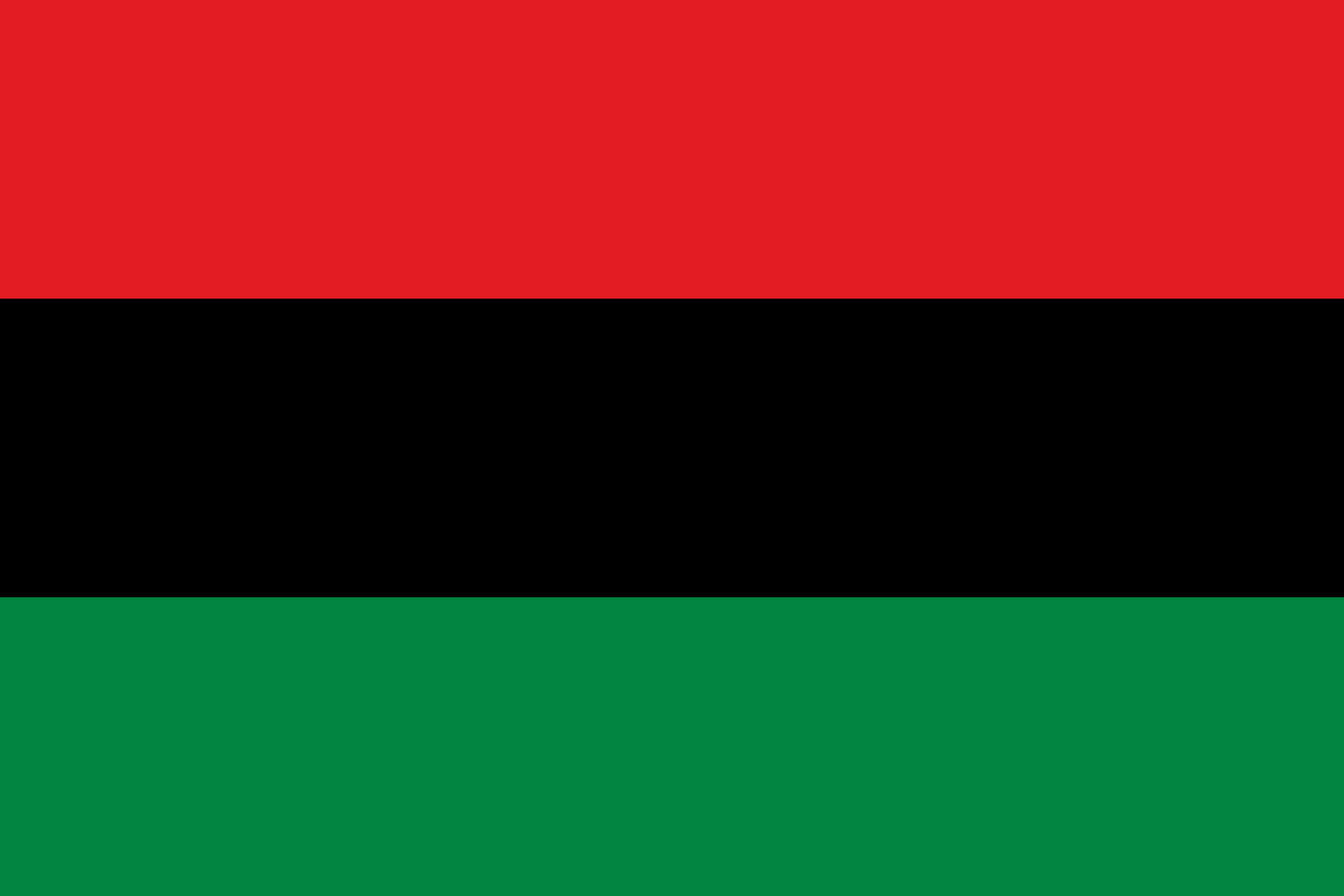 Bandeira do pan-africanismo.